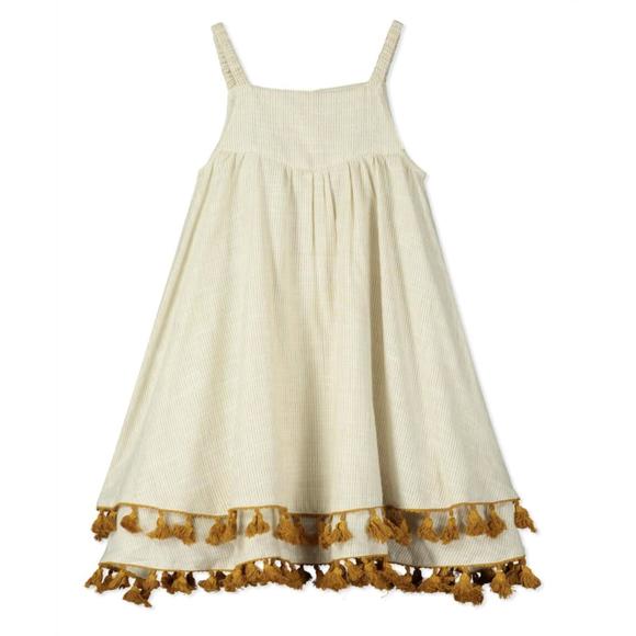 Poppet & Fox Tulum Cream with Orange Floral Dress main image 1